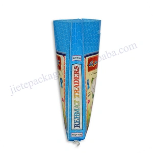 Customized bopp laminated 10kg pp rice bag with D handle for millet, flour, buckwheat, sorghum,grain