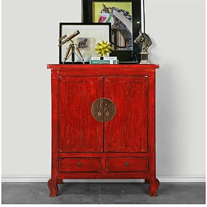 Chinese high glossy antique furniture old cabinet