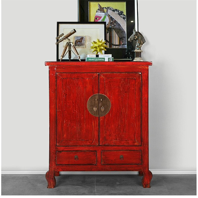 Chinese high glossy antique furniture old cabinet