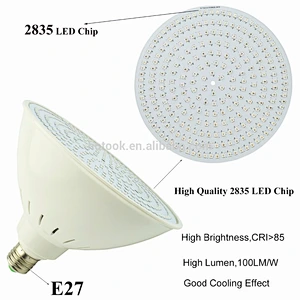 AC12V 35W PAR56 E27 2 Wire Sync RGB LED Pool Light, Power Line Communication with 100M Long Distance Control
