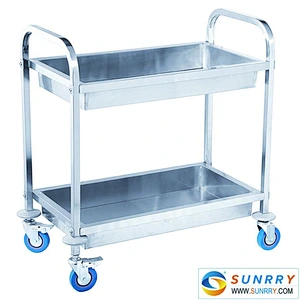 Good Quality Folding Food Service Trolley Prices Round Hotel Laundry And Cleaning Equipment