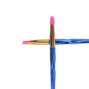 2018 Best selling 3pc rainbow diamond silicone make-up brush set