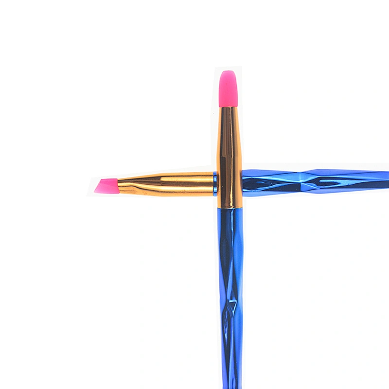 2018 Best selling 3pc rainbow diamond silicone make-up brush set