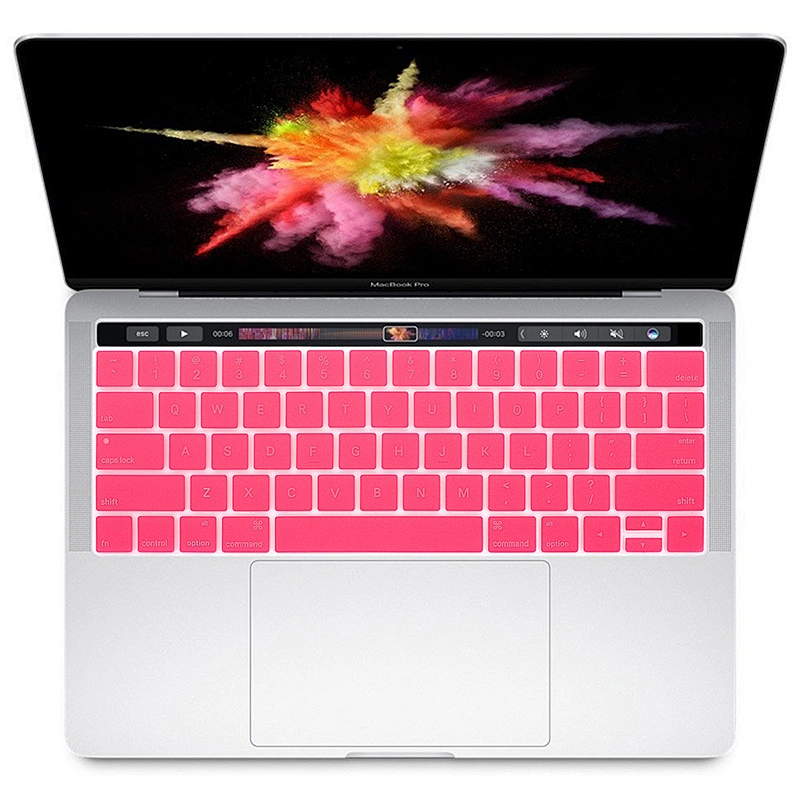 English Silicone Hollow custom silicone keyboard cover Keyboard Skin for Macbook Pro 15