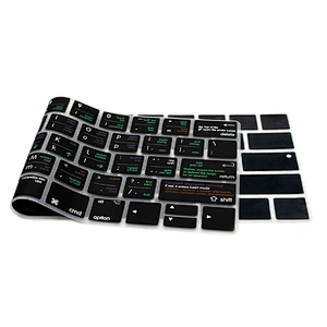 waterproof keyboard protector VIM VI odm shortcuts keyboard cover anti-dust keyboard cover  for MacBook New Pro 13