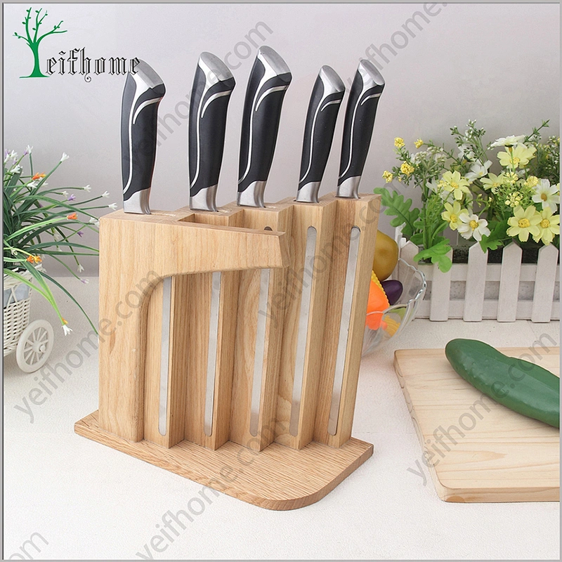 5pcs kitchen forge knife set with magnet block