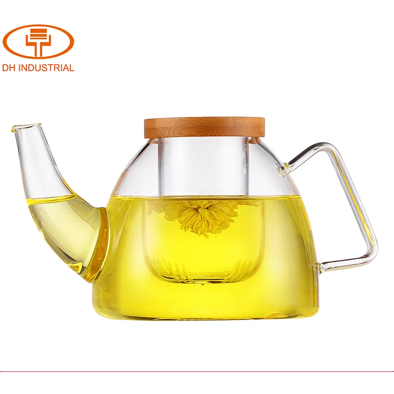 hot selling products borosilicate glass tea kettle with filter