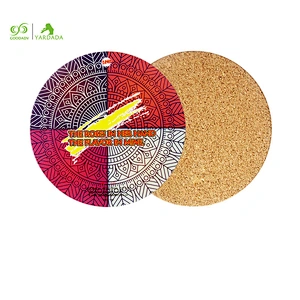 Bohemian Round Wooden Coaster Cup Mug Coasters Table bowl mat Coffee Tea Cup Drink Coaster For Table Decoration