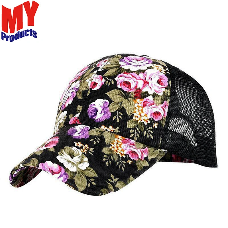 China Goods Wholesale Fashion Mesh Custom Printed Trucker Hats Caps