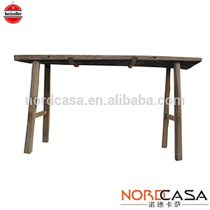 Chinese antique reproduction reclaimed wood furniture wholesale restaurant banquet wooden dining table