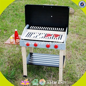 wholesale new design baby wooden BBQ toy set hottest children wooden BBQ toy set W10D116