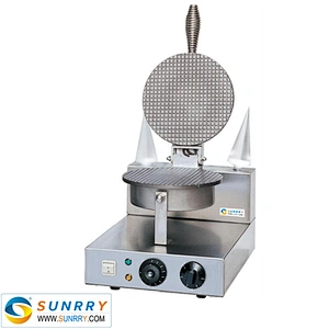 Electric commercial ice cream cone maker with plate diameter 210 mm ice cream waffle cone maker (SUNRRY SY-KB1)