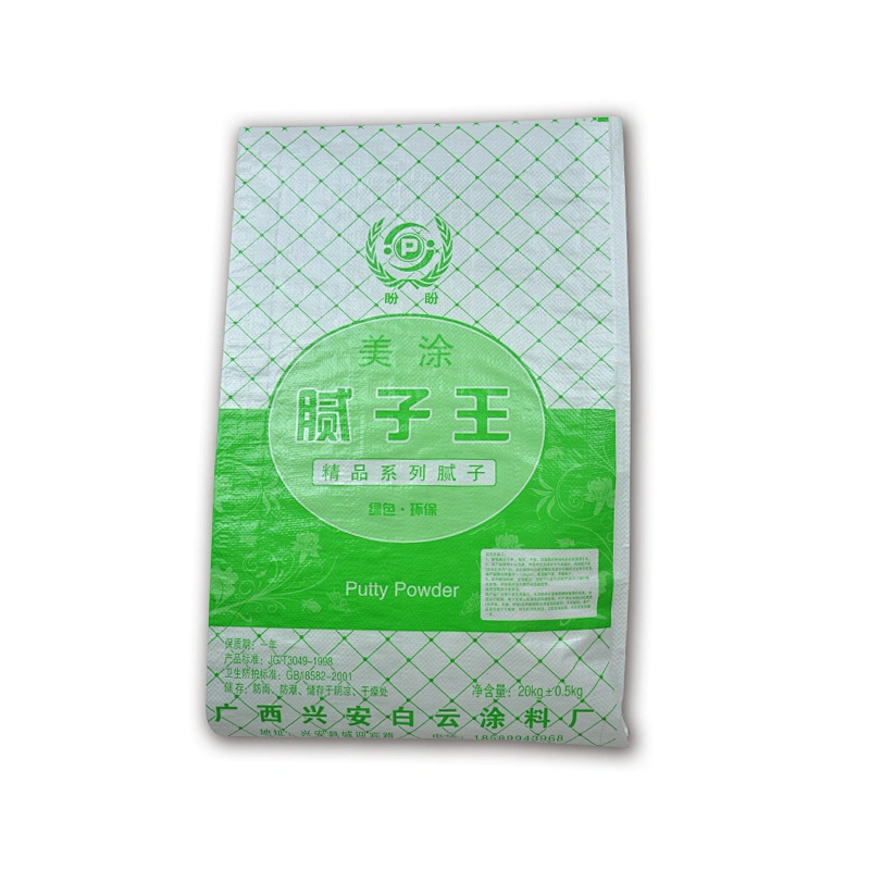 20kg plastic Bopp laminated pp woven cement packaging bag for wall putty bag,white cement wall putty bag