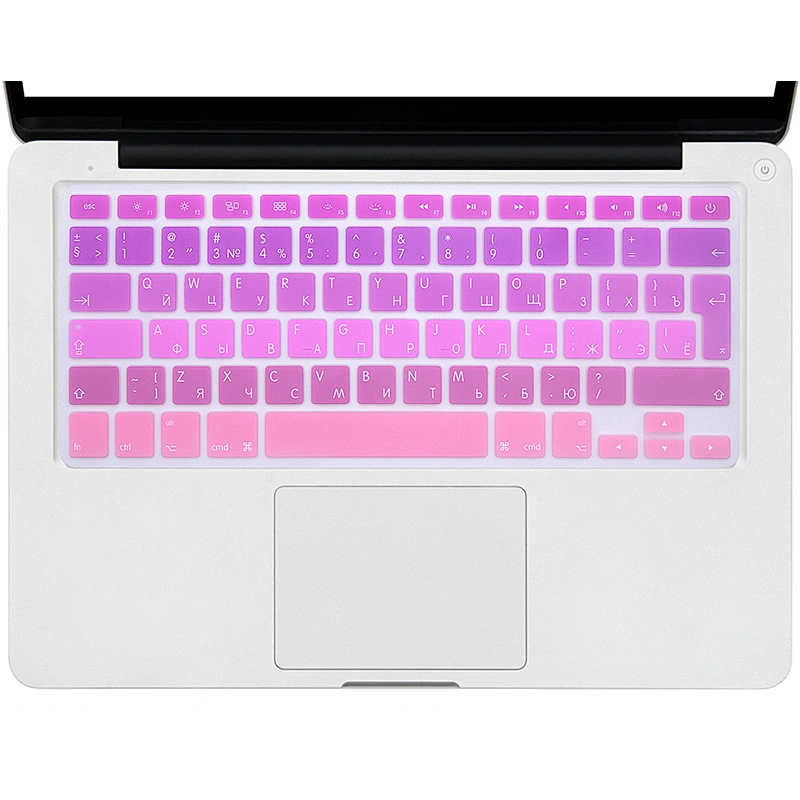 Hot Ombre Design Russian Silicone Computer Keyboard Dust Cover  for Macbook Pro 13/15