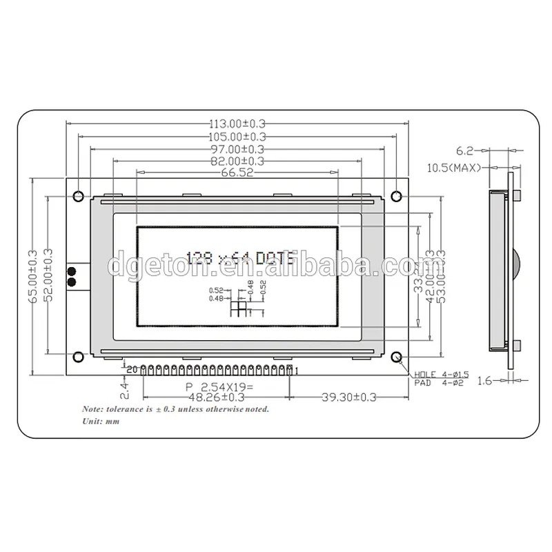 ODM Custom High Quality 12864 lcd display module