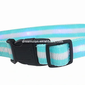 LED Light Glow Nylon Adjustable Colorful Pet DOG Puppy Cat Collar High Quality