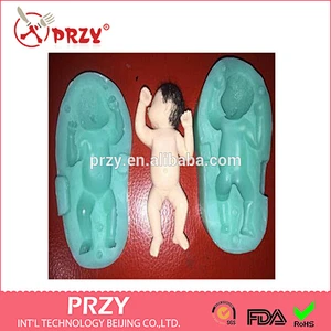F1876 PRZY Sleeping Baby Silicone Mold Fondant Silicon Mold Cake Decoration Mold