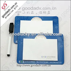 Custom shaped and funny oem logo advertising magnetic scratch pad