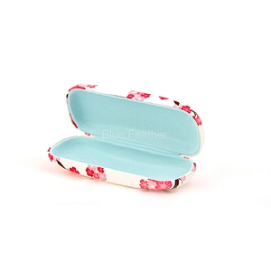 Elegant Printed Floral Hard  Eyeglasses Case for Daily Use