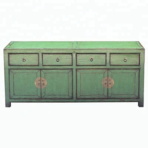 chinese solid wood pine lacquer buffet furniture
