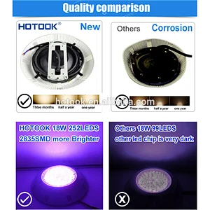 HOTOOK Remote battery switch 12 volt submersible led light  Focos de Superficie Above LED Swimming Pool LED