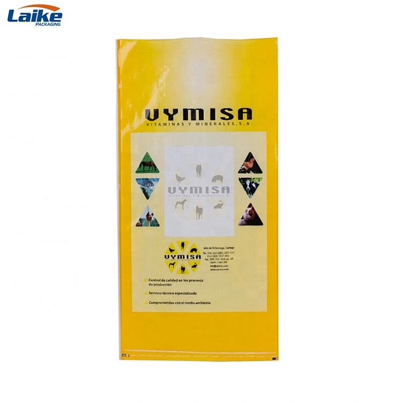 25kg 50kg bopp laminated  pp woven plastic fertilizer packaging bag with PE  liner bag