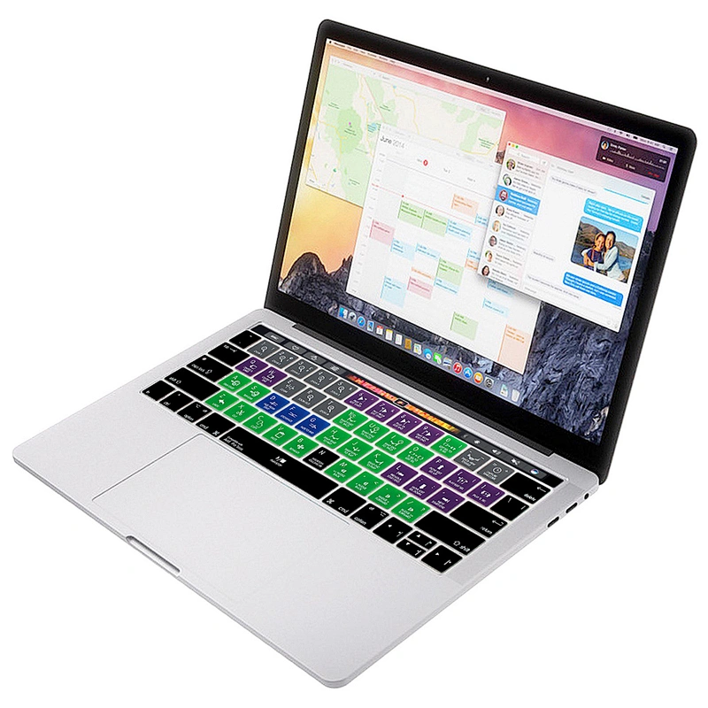 Stock Lot Waterproof Avid Pro Tools Functional silicone keyboard skin for macbook pro touch cover a1706 a1707 keyboard laptop