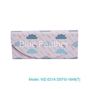 Creative Printing Triangle Sunglasses Case Spectacle Box Folding Glasses Case