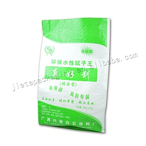 Cheap construction use 30kg white plastic pp woven cement bag for wall putty powder and mortar