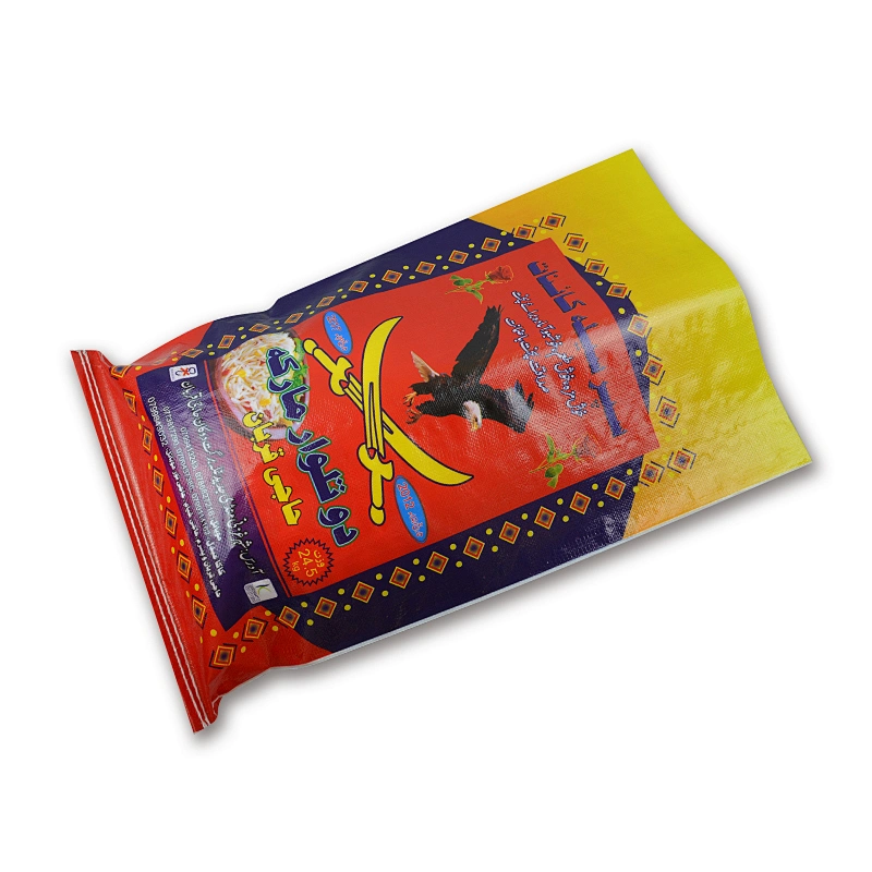 Custom pp woven lamination bag for packing rice wheat flour 25kg