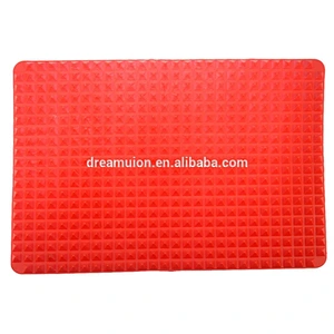 Pyramid Pan Non Stick Fat Reducing Silicone Cook Mat Oven Baking Tray Sheets EV4 Popular