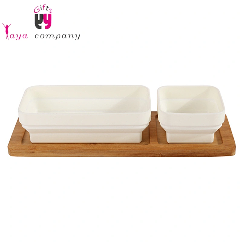 Food Grade Foldable Silicone Collapsible Custom Printed Food Bowls With Lid