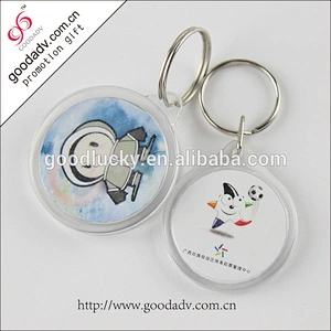 Heart shape promotion acrylic key ring/acrylic photo frame