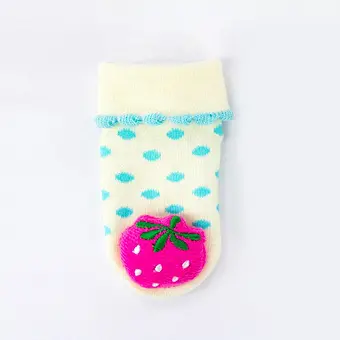 Autumn Winter wholesale kids manufacturers Newborn non slip floor lovely cartoon cat bear coral velvet Baby shoe Socks