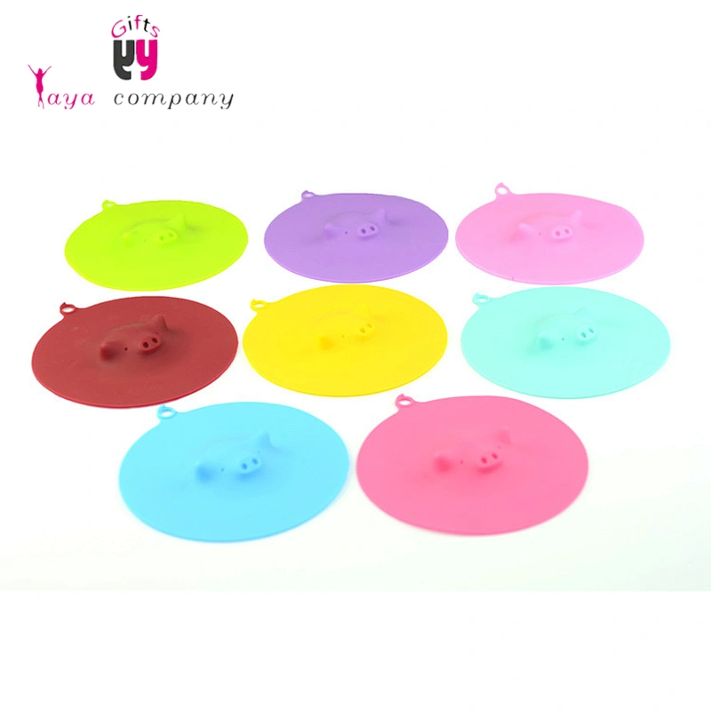 Amazon Hot Selling Cute Design Piggy Coffee Tea Silicone Cup Cover