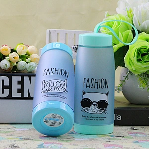 High Quality 420 ml Food Grade Plastic Mug New Design Cute Water Bottle for Gift