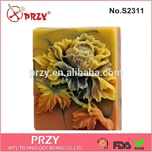 PEONY 9 Bars silicone soap molds for soap making