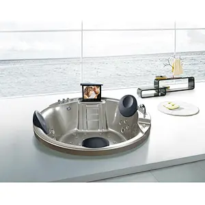 Chinese factory 3 people luxury large drop-in outdoor massage spa bathtub