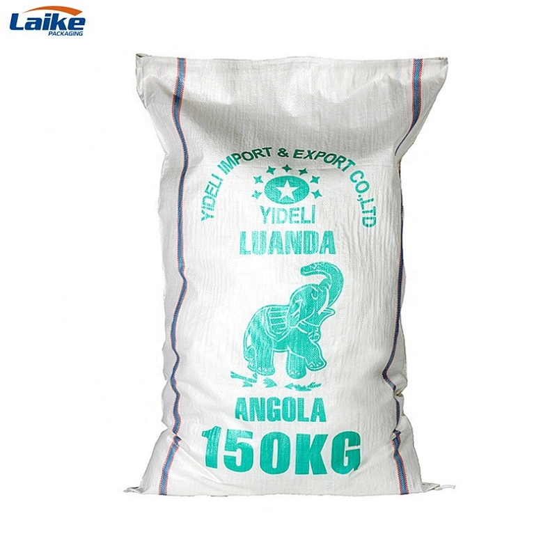 custom printing durable plastic water proof white sugar bag 50kg price