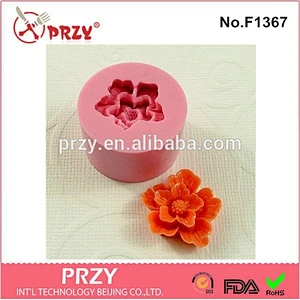 F1367 PRZY Eco-friendly fondant Sakura Flower resin silicone cake mold