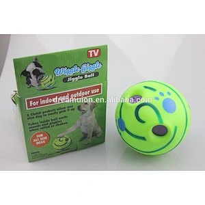 NEW Wiggle Giggle Jiggle Pet Ball Fit For All Size Dogs Suits Indoor& Outdoor--