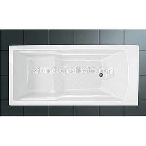 High Quality White Acrylic Drop In Soaking Folding Bathtub For Adults