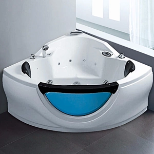 Foshan factory fanshaped corner bathtub acrylic massage hot tub