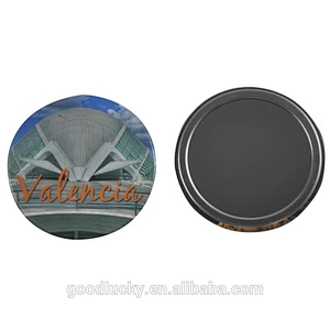 Promotional gifts round mini makeup glass mirror with OEM logo