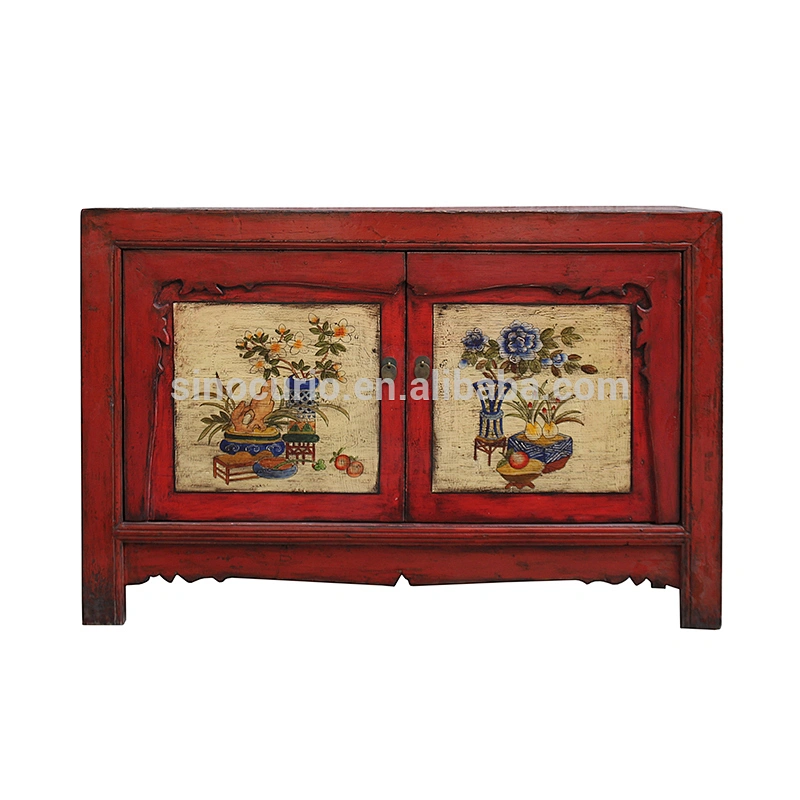 Chinese antique Beijing furniture high gloss Mongolian furniture sideboard