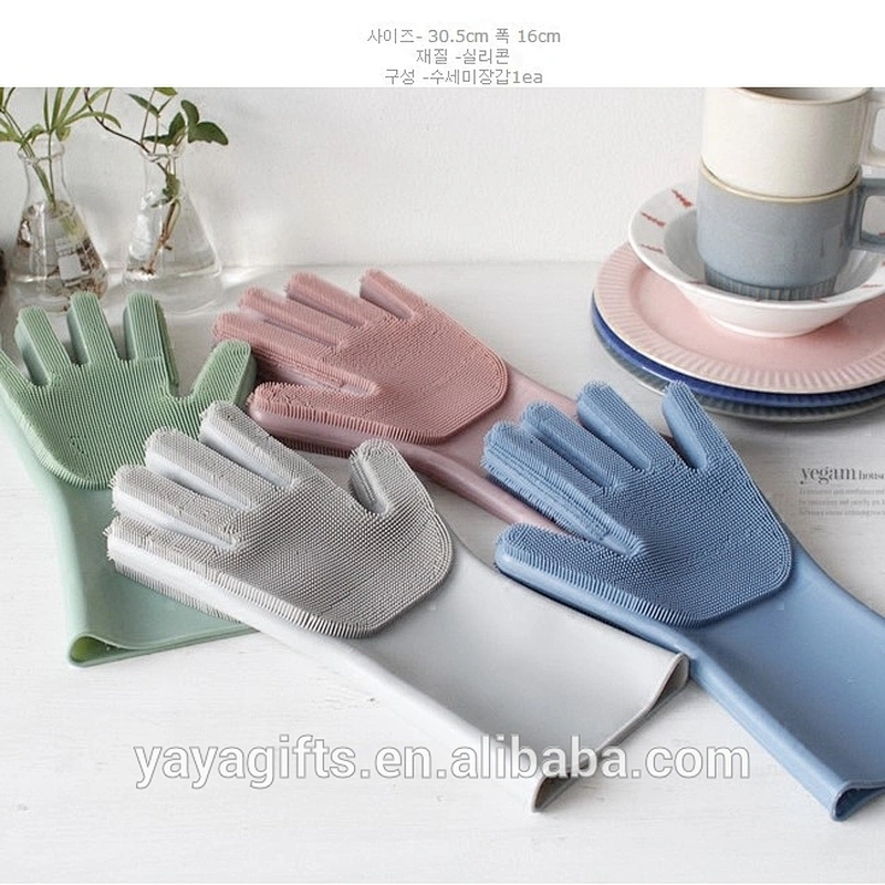 Silicon Dish Scrubber Glove 100% Food Grade Cleaning Dishwashing USA
