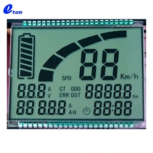 7 segment LCD screen panel assembly for motorcycle speedometer