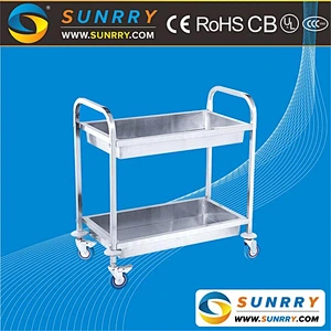 Commercial stainless steel modern food dining cart and food service carts for sale