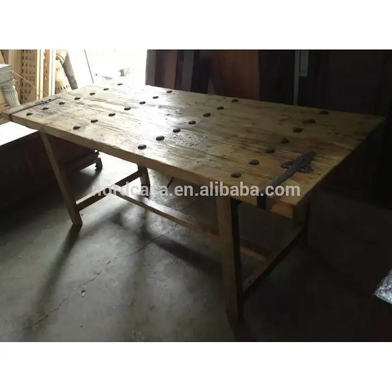 Wholesale Industrial restaurant furniture reclaimed wooden dining table