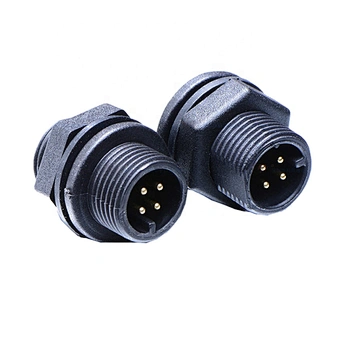 5aA Solder Type Panel Mount Male 4 Pin Waterproof Circular Connector
